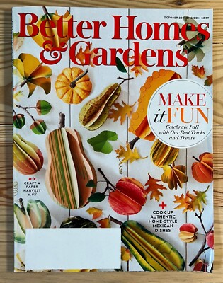 Better Homes & Gardens Magazine October 2021 Celebrate Fall Make It Fun-image