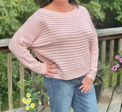 Cozy Co. horizontal ribbed sweater size M/L-image