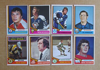 1974-75 OPC HOCKEY CARD SINGLES #1-200 COMPLETE YOUR SET U-PICK UPDATED 4/16-image