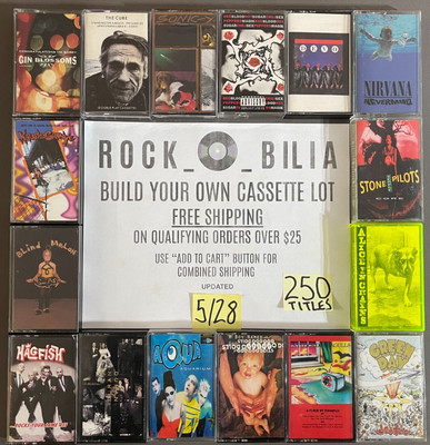 $1 & UP PUNK ALT METAL BUILD YOUR LOT CASSETTE TAPES FREE SHIP ORDERS OVER $25-image