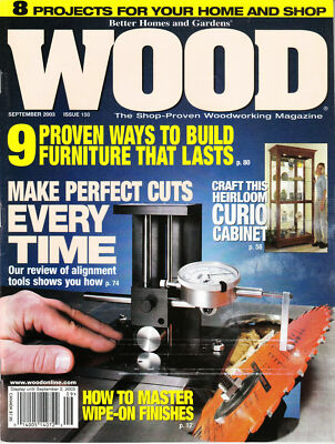 Better Homes And Gardens Wood Magazine September 2003 Vol.20 No.4 Issue No.150..-image