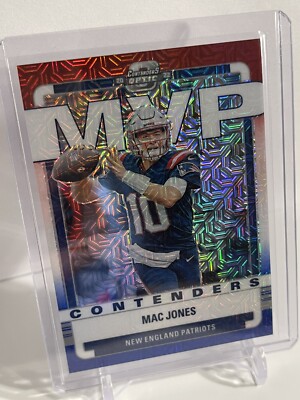 Mac Jones MVP Red White And Blue /13, 2022 Contenders Optic #MVP-13-image