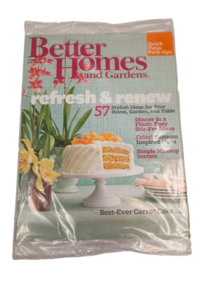 2013 APRIL BETTER HOMES & GARDENS MAGAZINE - REFRESH & RENEW Sealed -image