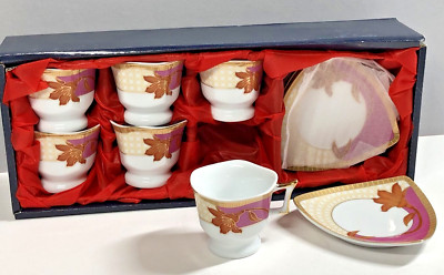 12-Piece Set Demitasse Cups and Saucers  M&M Imports/Exports Itallian Design-image