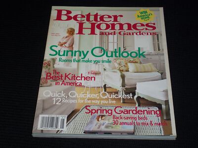 2005 MAY BETTER HOMES & GARDENS MAGAZINE - SUNNY OUTLOOK COVER - E 4669-image