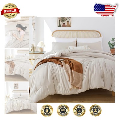 Luxury Bohemian Oversized King Bedding Set with 236-Inch Pillows - Cozy Comfort-image