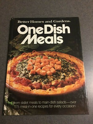 Better Homes and Gardens One-Dish Meals Cookbook 1987 Hardcover-image