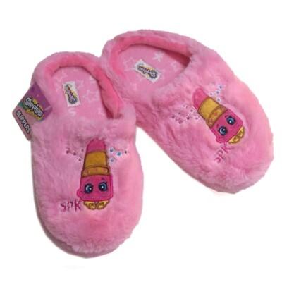Shopkins Lippy Lips Girls Slipper Cozy Comfort Warm Clog House Shoe Size M 13-1-image