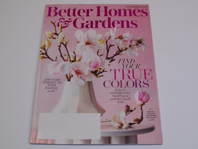 Better Homes Gardens Magazine April 2020 Easter Sparkle Colors Arrange Flowers-image