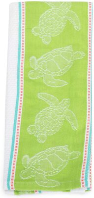 Design Imports 29148 Sea Turtle Jacquard Kitchen Towel Dishtowel. 18 X 28