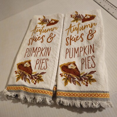 Design Imports Kitchen Towel DII Pumpkin Design -image