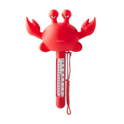 New Mainstays Floating Red Crab Thermometer with Cord and Read Display，9.7inch-image