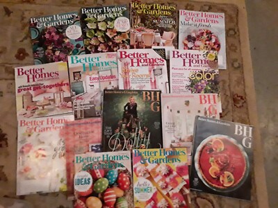 Lot of 15 Better Homes And Gardens Magazine 2007-2022 Dolly-image