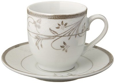 Lorenzo Import Floral Design Espresso Set Service for 6 Silver-image