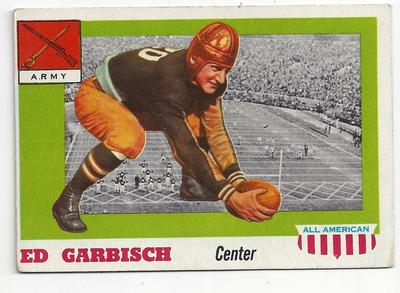 Edgar Garbischt 1955 Topps All American Football Card #44 Army-image