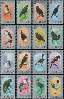 EDSROOM-19626 St Lucia 387-402 MNH 1976 Complete Birds CV$40.20-image