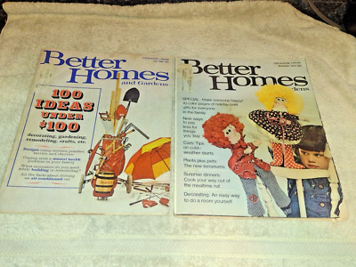 July 1968 & November 1974 Better Homes And Gardens Magazine Lot - Great Ephemera-image
