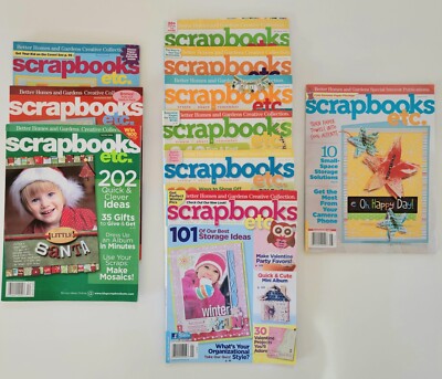 (10) Scrapbooks Etc. Magazines~ Better Homes Gardens Creative Collections~ NEW-image