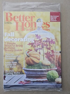 NEW Better Homes & Gardens Magazine October 2012 Fall Decorating FREE SHIPPING -image