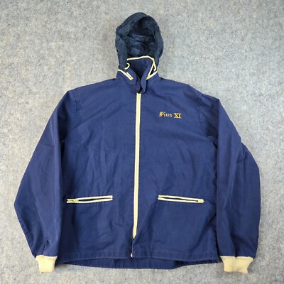 Vintage Champion Jacket Windbreaker 60s Pius XI High Milwaukee Running Man Sz M-image