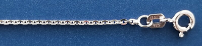 Cable Flat Rhodium 1.3 mm Plated over Sterling over Sterling Silver-image