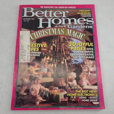 Better Homes and Gardens Magazine December 1988 Christmas Magic Holiday Almanac-image