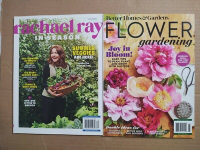 BETTER HOMES & GARDENS FLOWER GARDENING & RACHEL RAY IN SEASON 2021 MAGAZINES -image
