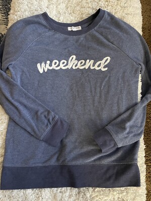 Grayson Threads sz. XS blue “ weekend” sweatshirt. Cute, comfortable -image