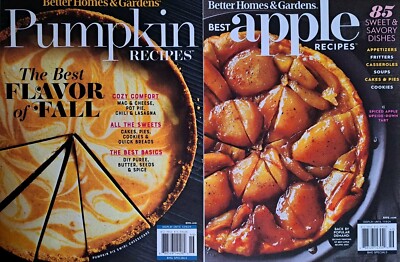 Pumpkin & Apple Recipes- Better Homes & Gardens Magazine Set Of 2-image