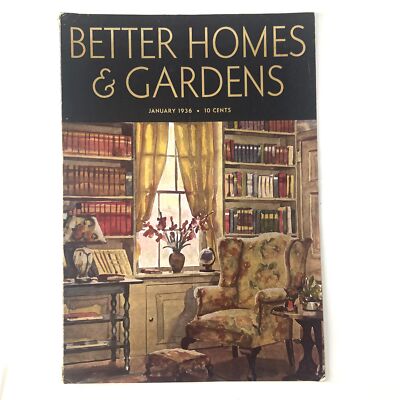 Better Homes & Gardens Magazine January 1936 Princesses in the Garden No Label-image