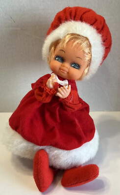 Vintage Sankyo Wind up Musical Moving Mrs Claus Figure Jingle All Way Xmas Works-image