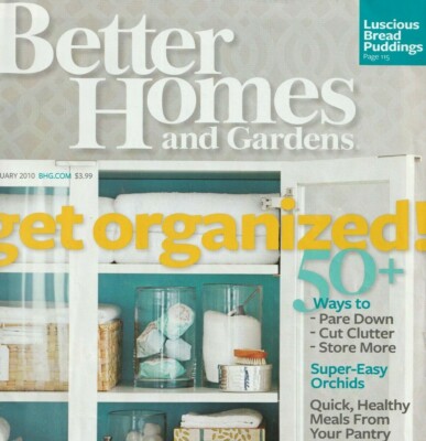 Better Homes and Gardens Magazine January 2010 Get Organized Healthy Meals-image