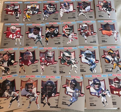 1990 Fleer Football All-Pro Insert Cards Complete Your Set You Pick-image