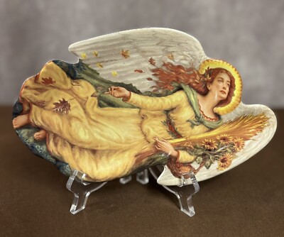 The Bradford Exchange•Edgar Jerins~Angel Plate~Seasons of Joy~”Autumn’s Harvest”-image