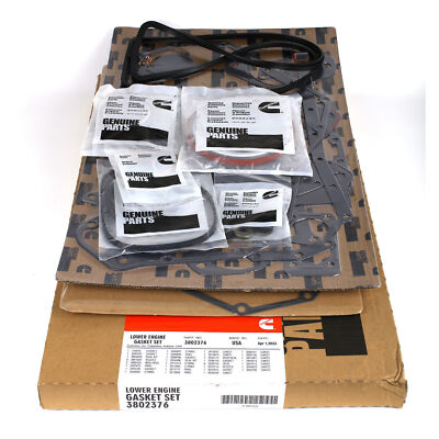 3802376 Cummins Complete Lower Gasket Kit 89-98 Dodge 5.9L 12V NEW-image