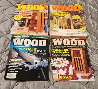 Lot of (4) - Vintage WOOD Magazines by Better Homes and Gardens - Lot #1076-image