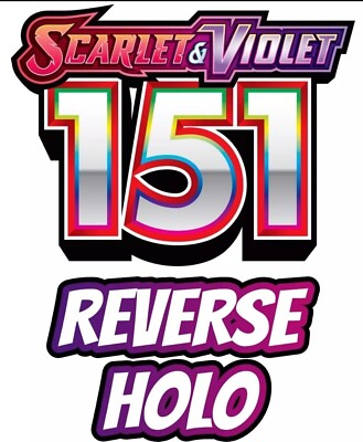 Pokemon SV 151 English Pick Your Card Complete Your Set REVERSE HOLO ONLY-image