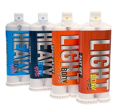 Dental VPS Impression Material Light/Heavy Body - Fast/Regular Set Alginate PVS-image