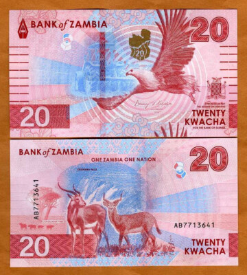 Zambia, 20 Kwacha, 2024 (2025), P-New, Hybrid, UNC   complete redesigned-image