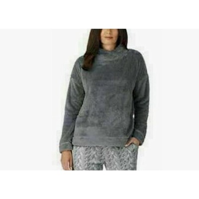 Jane & Bleecker Women’s Cozycore Lounge Sherpa Top Gray XXL-image