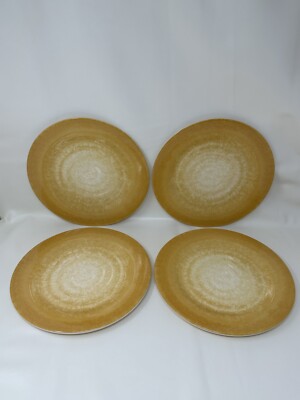 Better Homes & Gardens Gold Swirl Melamine 10 Inch Dinner Plates Set Of 4-image
