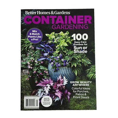 Better Homes & Gardens Magazine 2024 Container Gardening Porches Patio Ideas-image