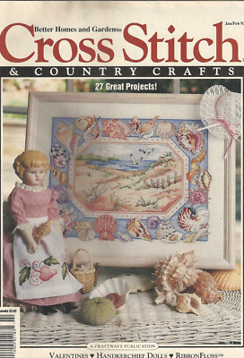 BETTER HOMES AND GARDENS CROSS STITCH & COUNTRY CRAFTS MAGAZINE JAN/FEB ©1992-image