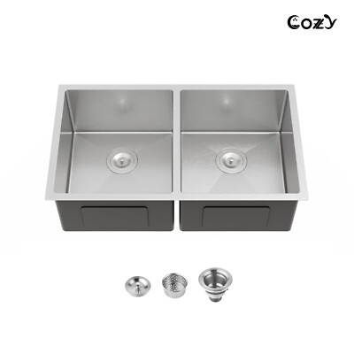 COZY Stainless Steel Kitchen Sink, 33