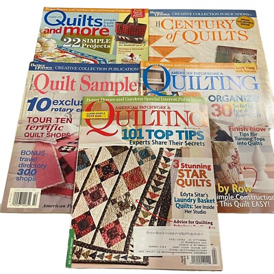 Lot AMERICAN PATCHWORK QUILTING Magazines Better Homes Gardens 2002 2011 2012-image