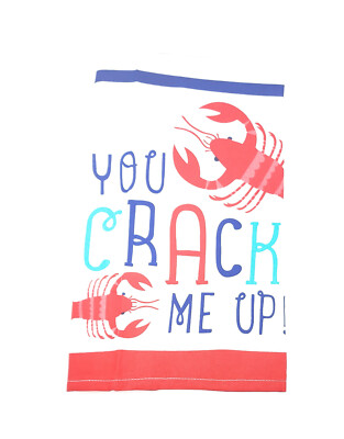 100% Cotton Kitchen Towels Printed with Funny Sayings (Lobster - You Crack Me Up-image
