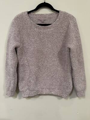 Barefoot Dreams Blush Pink Seaside Crewneck Pullover Sweater Cozy Soft Medium-image