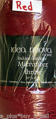 IDEA NUOVA BEDROOM ( MICROFIBER ) SOLID COLOR THROWS (NEW) - SAME DAY SHIPPING-image