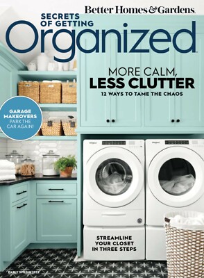 Secrets Of Getting Organized- Better Homes & Garden Magazine- BRAND NEW-image