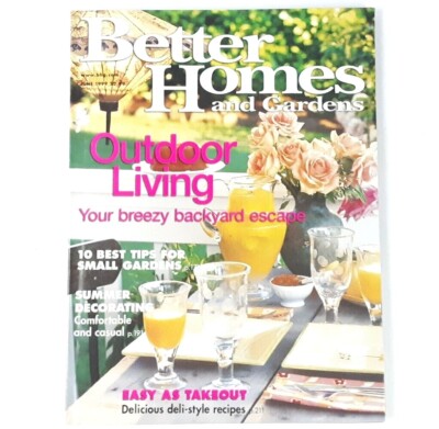 Vintage June 1999 Better Homes and Gardens Magazine Outdoor Living Issue-image